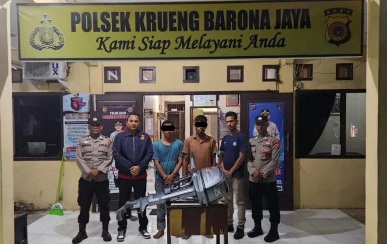 Curi mesin boat milik Ibrahim, dua warga Banda Aceh ditangkap polisi