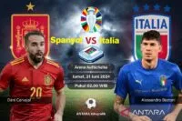 Italia versus Spanyol, adu kuat raksasa sepak bola Eropa