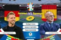 Jerman versus Spanyol, pertaruhan reputasi dua raja Piala Eropa