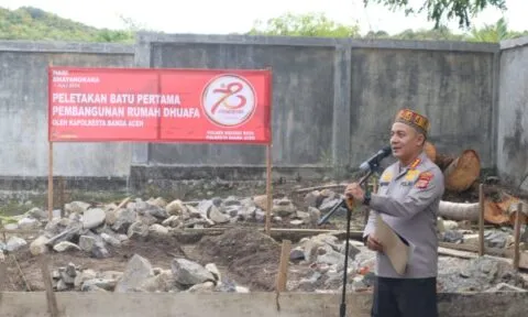 Rumah dari Kapolresta Banda Aceh untuk Tgk Hasyem