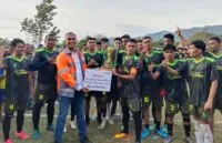 Persirawa Leupung juara 1 turnamen sepak bola Pekan Olahraga PT SBA