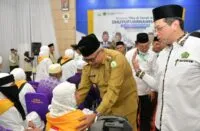 Kloter terakhir jemaah haji asal Aceh tiba ditanah air, disambut Pj Gubernur Bustami Hamzah