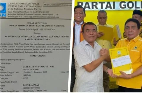 Said Mulyadi-Saiful Anwar resmi dapat dukungan PAN dan Golkar