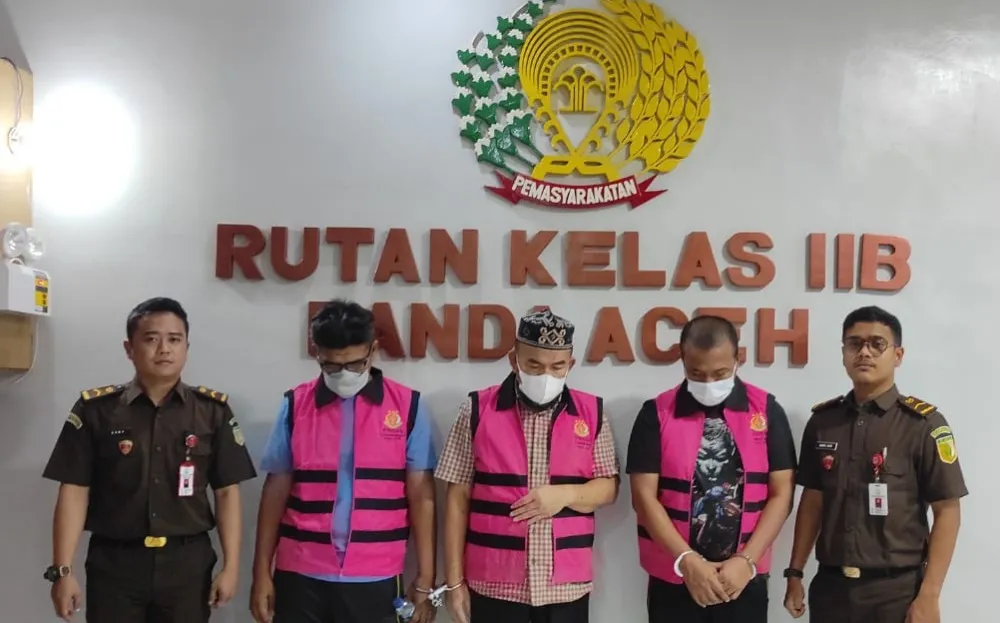 Tiga mantan pejabat Dinas Pendidikan Aceh ditahan di Rutan Kajhu
