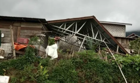 14 Rumah di Bener Meriah Rusak Karena Puting Beliung