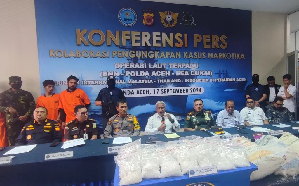 BNN gagalkan penyelundupan 29 kilogram sabu di Aceh Timur, 6 tersangka ditangkap