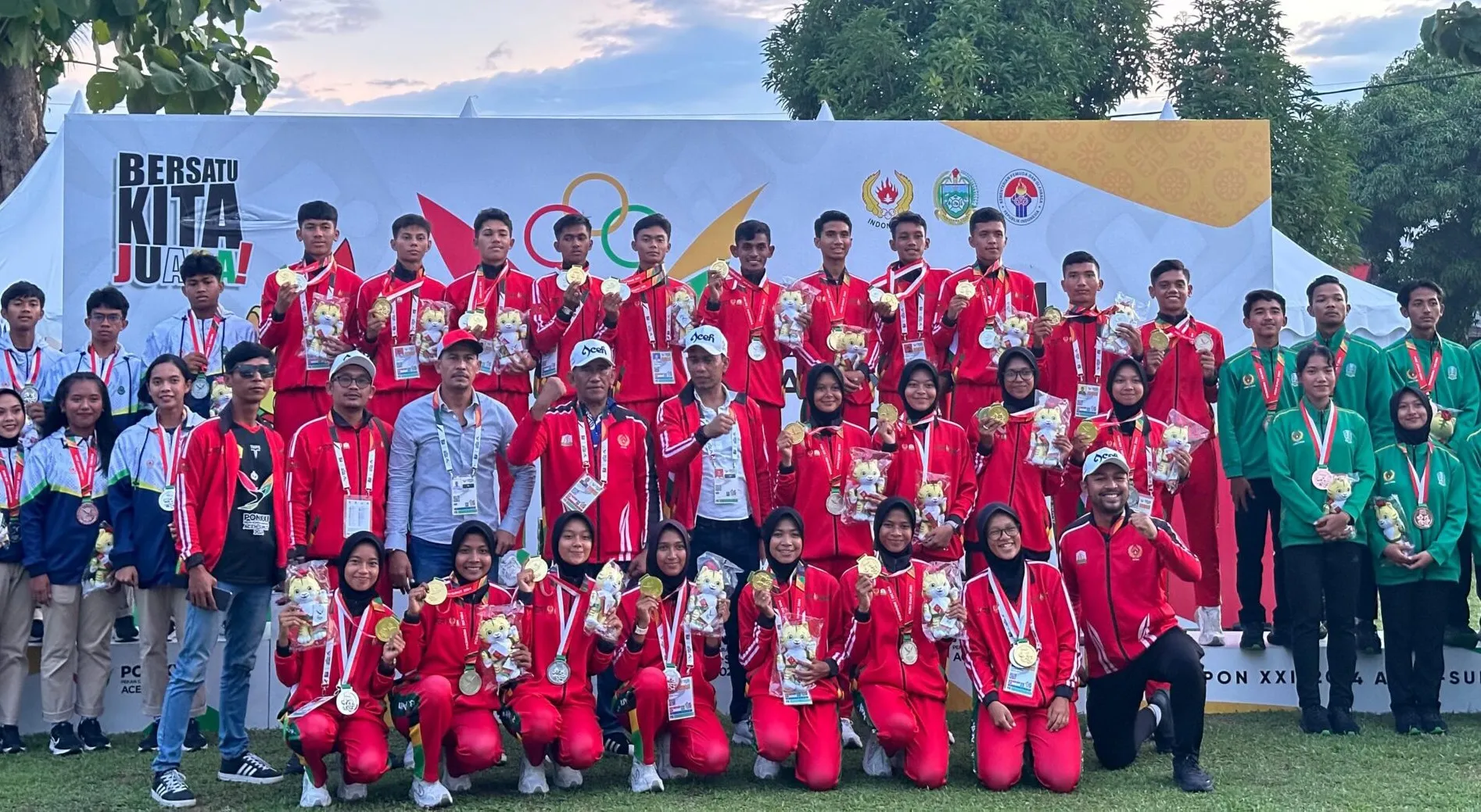 Drumband Aceh Tambah Satu Emas dan Satu Perak di PON 2024