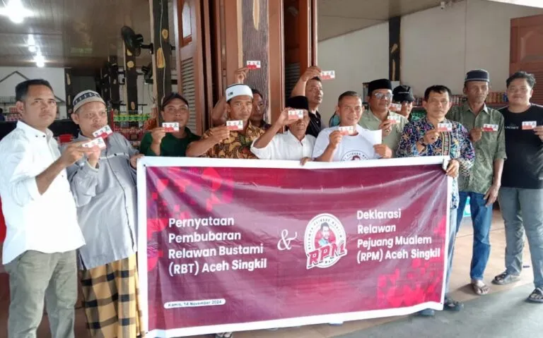 Relawan Bustami Aceh Singkil alihkan dukungan ke Muzakir-Manaf Fadhlullah