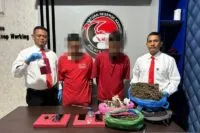 Dua pelaku bersama barang bukti 100 gram sabu dan 1,7 kilogram ganja ditangkap Polres Aceh Barat