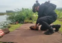 Tim Jibom Gegana Polda Aceh disposal bom seberat 30 kilogram di Aceh Besar