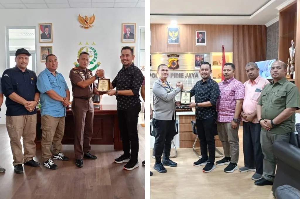 KIP Pidie Jaya beri penghargaan kepada Kapolres dan Kajari