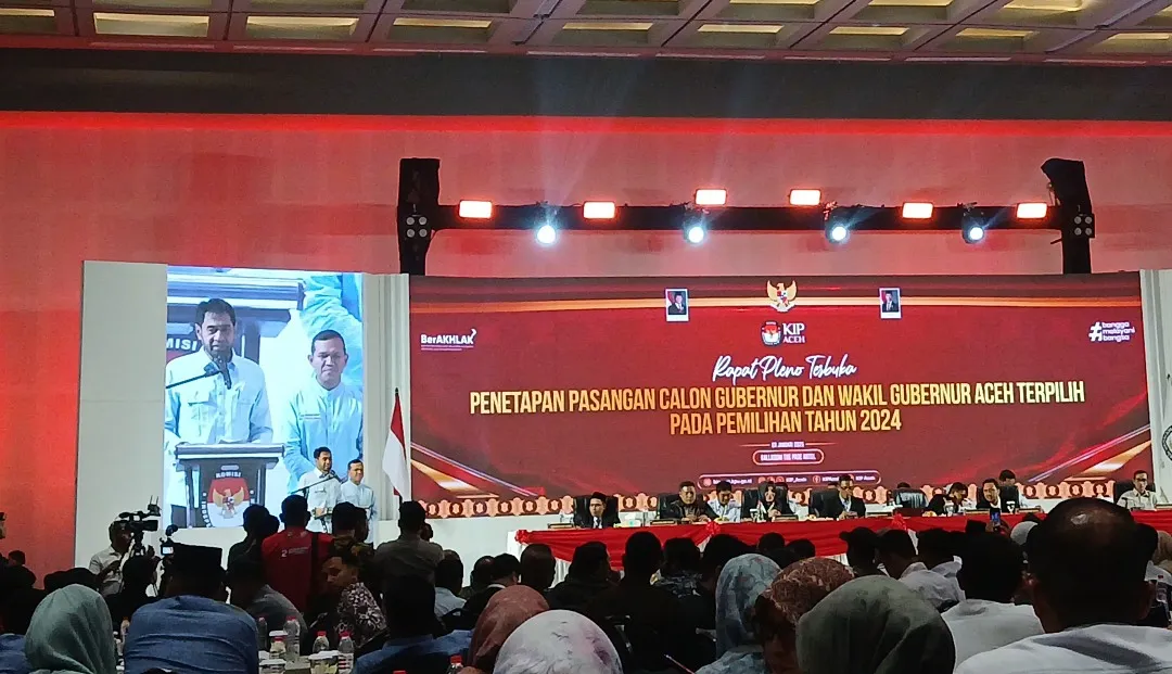 Ditetapkan sebagai Gubernur 2025-2030, Mualem : Tidak ada lagi 01 dan 02 yang ada masa depan Aceh