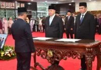 Bahlil lantik Nasri sebagai Kepala Badan Pengelola Migas Aceh