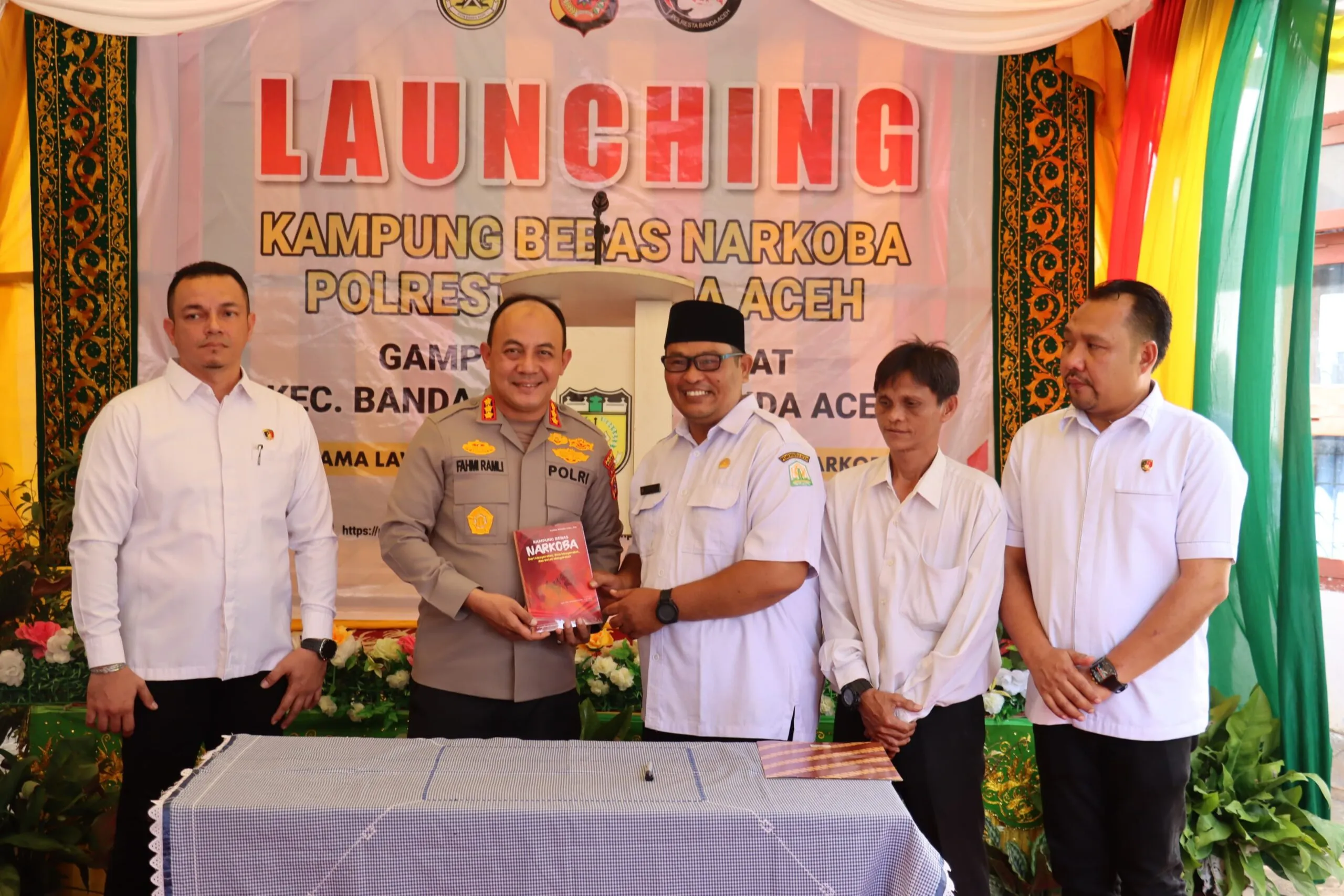 Kapolresta Banda Aceh tetapkan Peunyerat Kampung Bebas Narkoba