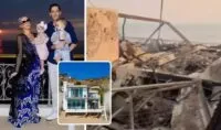 Rumah Paris Hilton terbakar hangus akibat kebakaran di Los Angeles California