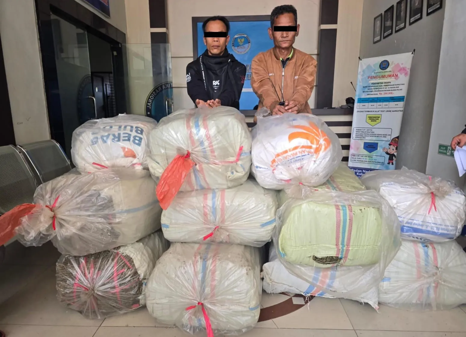 Bongkar Jaringan Narkotika Internasional, BNN Aceh Sita 33 Kg Sabu, 262.500 Butir Ekstasi dan 184 Kg Ganja