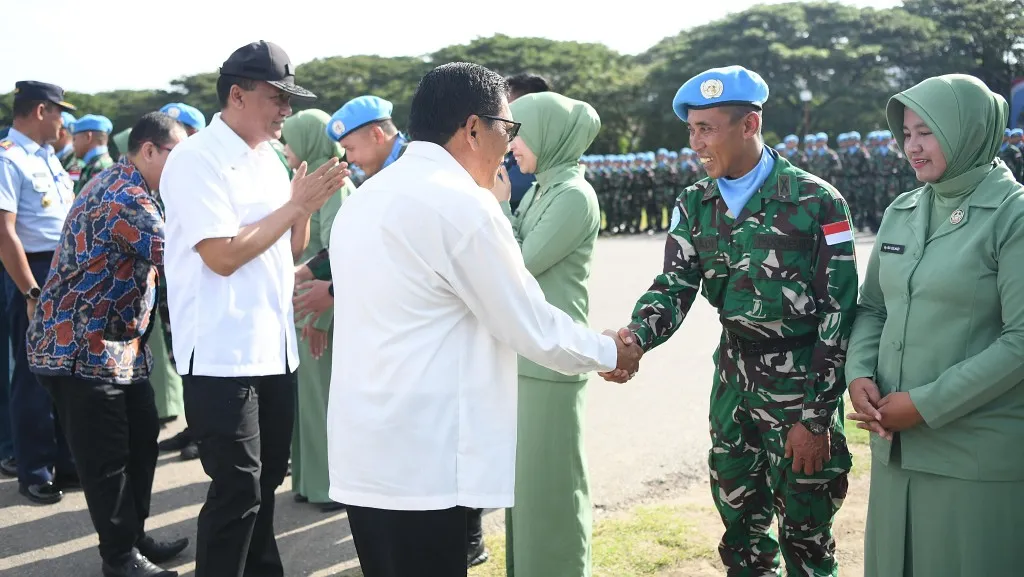 467 personel Satgas TNI Kontingen Garuda dari Aceh dikirim ke Lebanon, Plt Sekda Alhudri ikut acara penglepasan