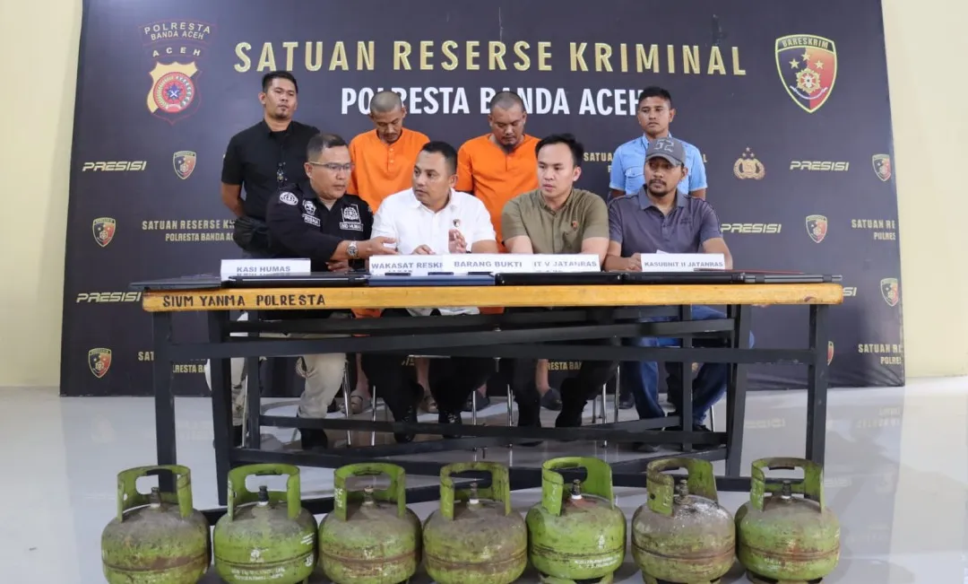 Polresta Banda Aceh tangkap pelaku spesiliasi pencurian rumah kosong, 14 unit laptop, 8 ponsel dan 7 tabung gas diamankan