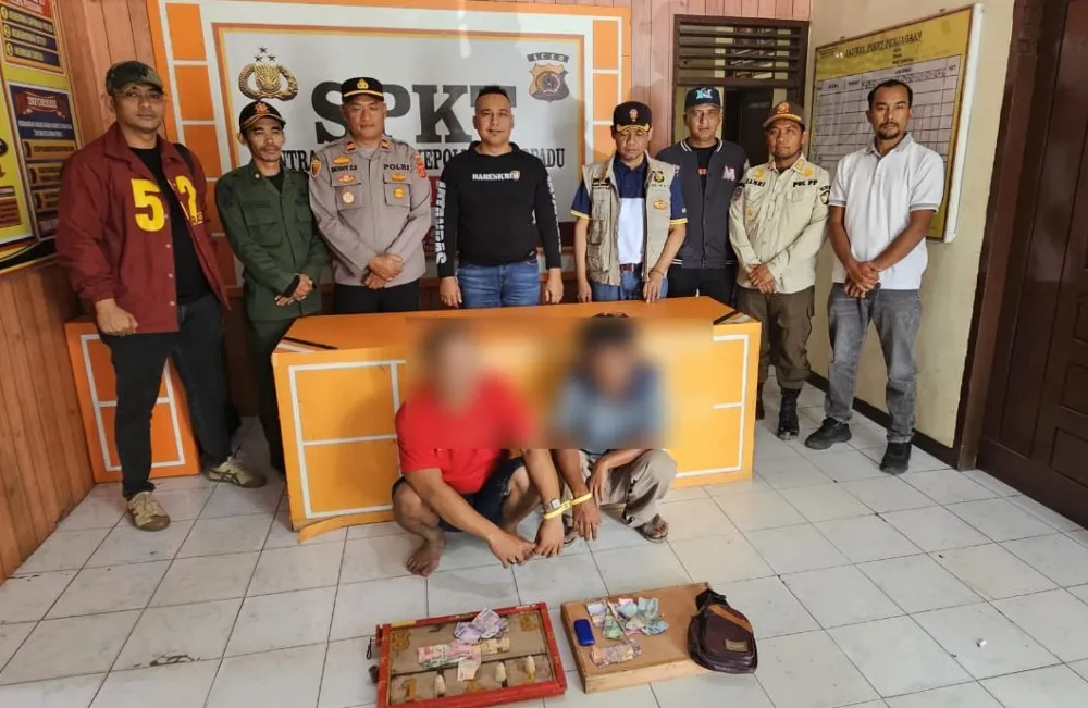 Polres Aceh Tengah tangkap dua penjudi di Lapangan Pacuan Kuda Blang Babengka