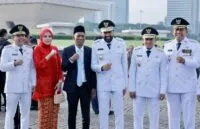 Mualem-Dek Fadh dan sejumlah kepala daerah di Aceh hadiri pelantikan di Jakarta