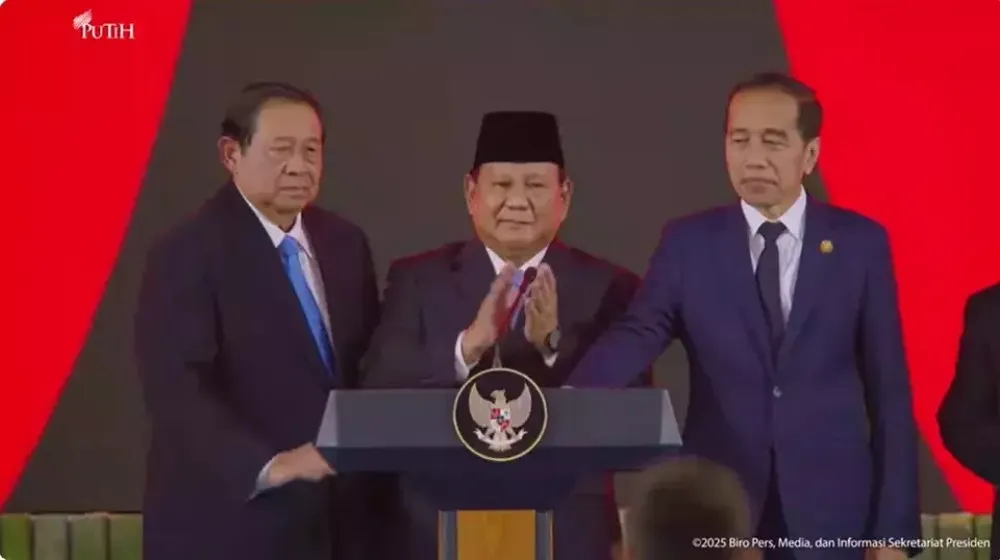 Didampingi SBY dan Jokowi, Prabowo luncurkan Danantara