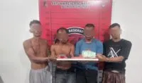 Empat pengedar dan 1 kilogram sabu ditangkap di Aceh Utara
