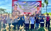 Dukung program ketahanan pangan nasional, Kapolres Nagan Raya panen raya jagung