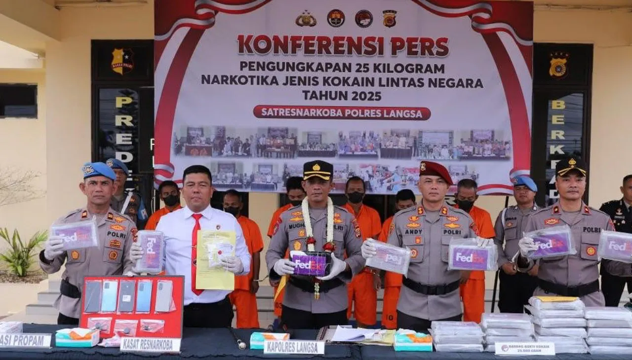 Polisi bongkar peredaran 15 kilogram kokain di Aceh