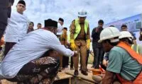 Peletakan batu pertama pembangunan gedung MTQ di Pidie Jaya, Bupati : Kita optimis rampung tepat waktu