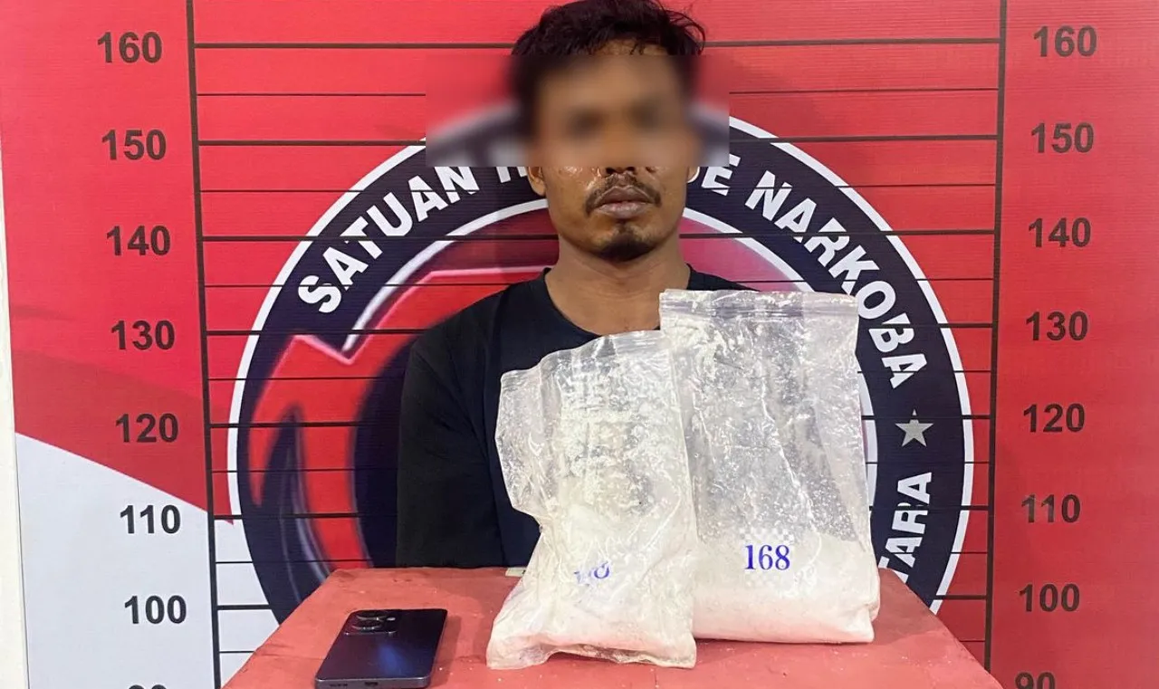 Warga Lhokseumawe ditangkap di Aceh Utara bersama sabu 860 gram