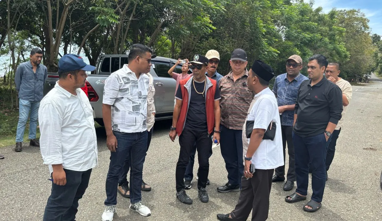 Ketua DPR Aceh dan Komisi IV tinjau proyek dinas PUPR