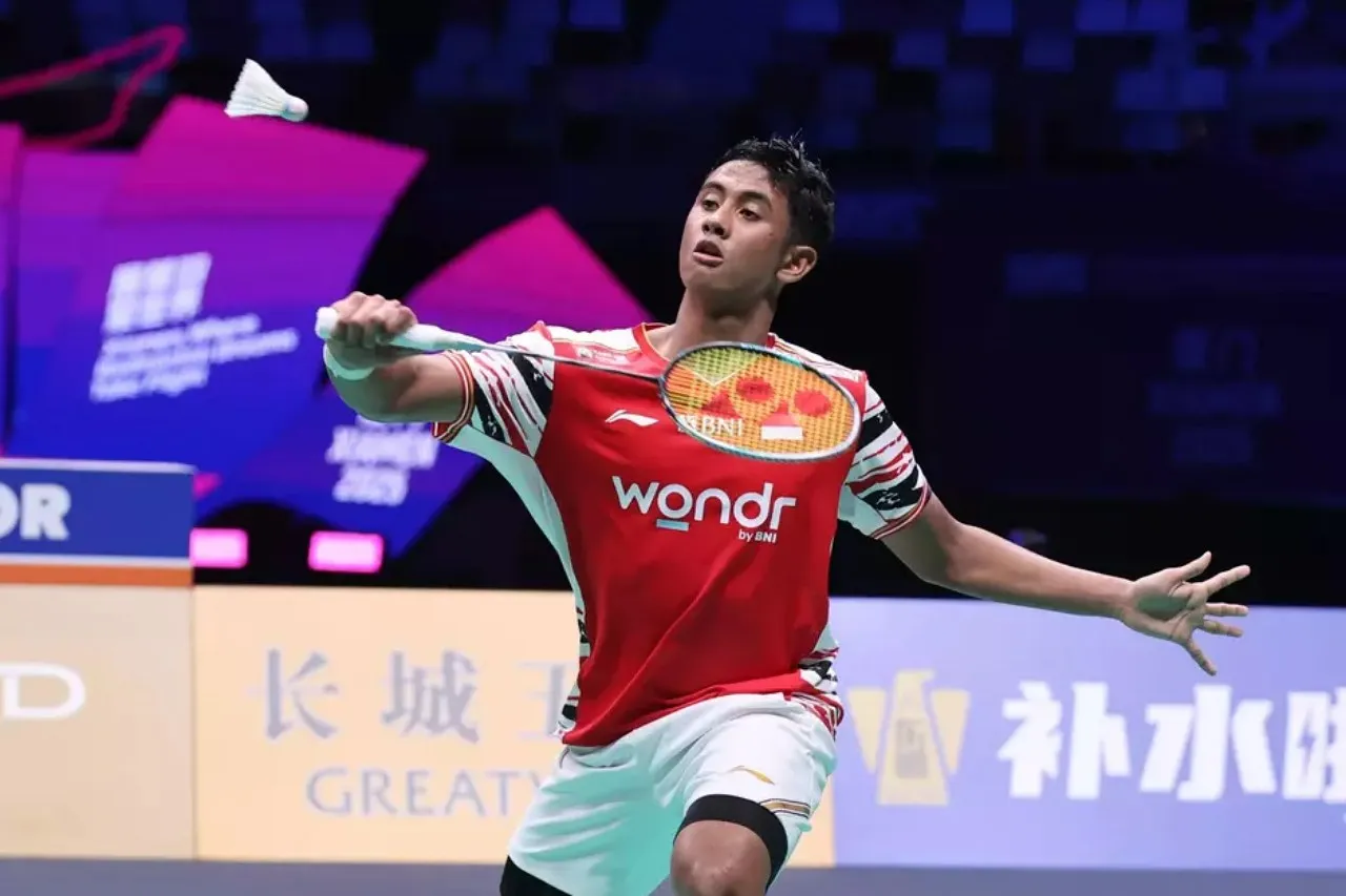 Alwi Farhan sukses tekuk tunggal putra Korsel di Piala Sudirman 2025
