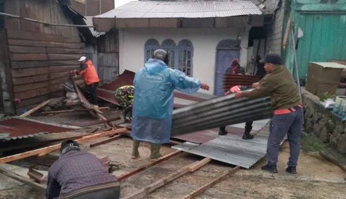 Banjir dan angin puting beliung di Bener Meriah, BPBA : 19 rumah warga rusak