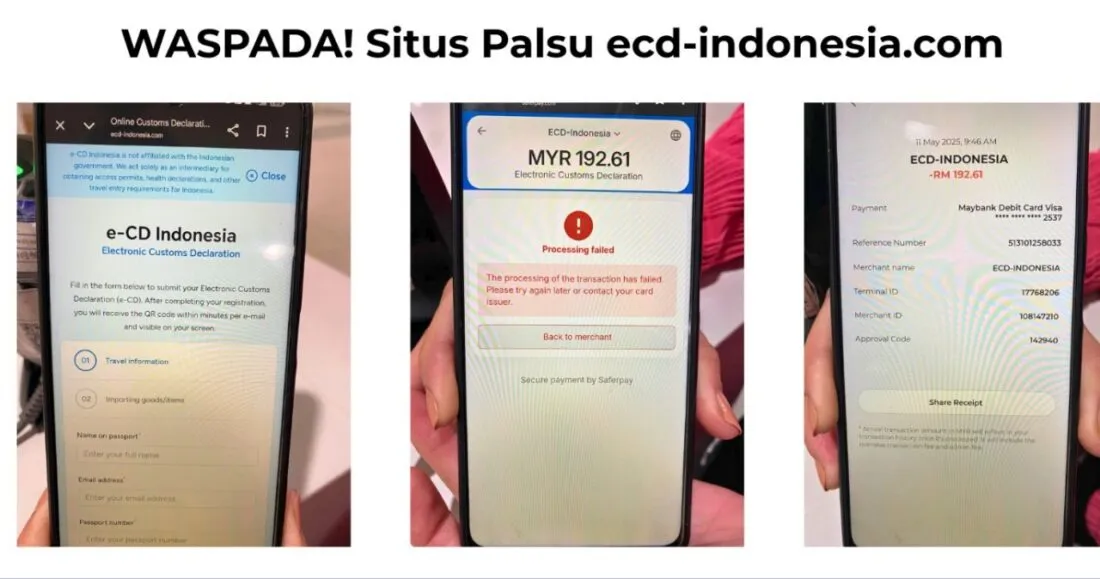 ecd-indonesia.com situs palsu, bukan milik Bea dan Cukai