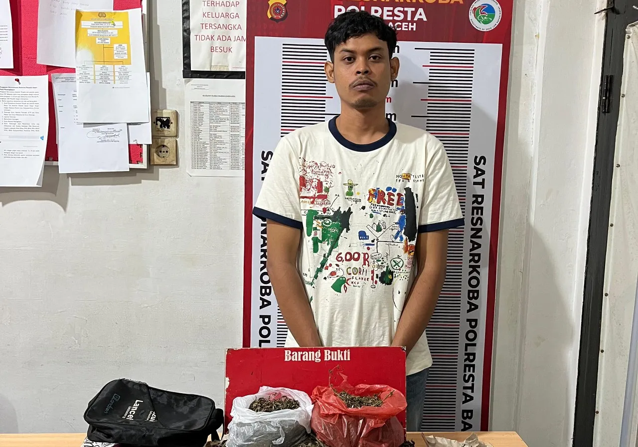 Edarkan narkoba, warga Banda Aceh ditangkap bersama barang bukti 3,7 kilogram ganja