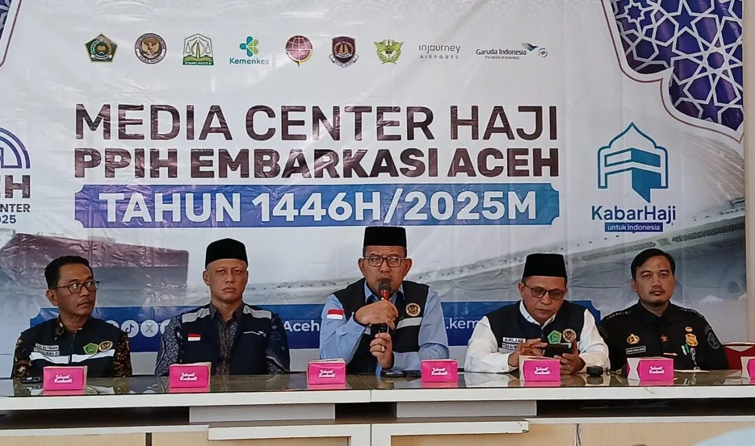 Kloter I jemaah haji Aceh 17 Mei 2025 masuk asrama