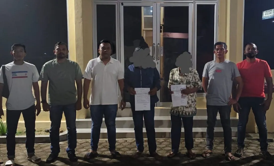 Dua pria renta palak pedagang di kawasan Tanjung Selamat Aceh Besar ditangkap petugas Polsek Darussalam