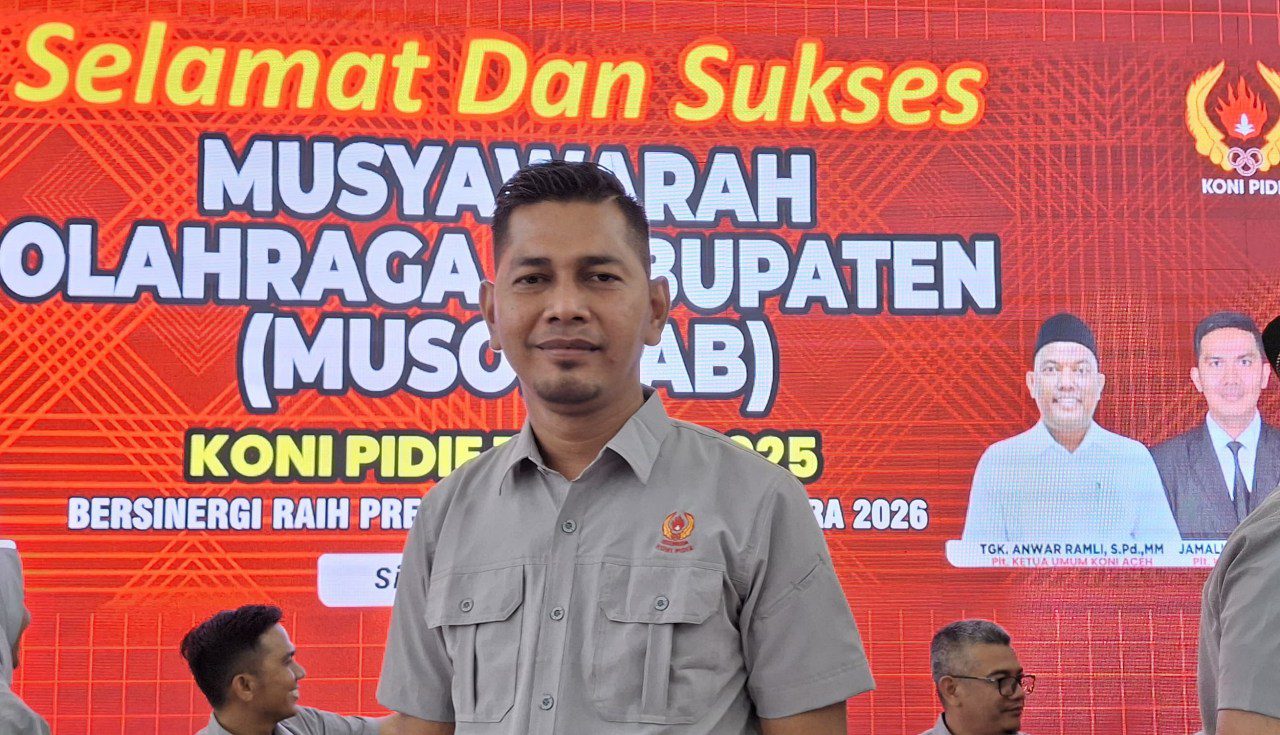 Muhammad terpilih aklamasi Ketua Umum KONI Pidie 2025-2029