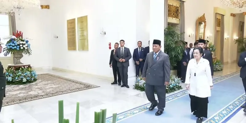Prabowo dan Mega kompak hadiri upacara peringatan Hari Lahir Pancasila 