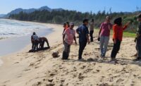 Warga Medan tenggelam di Pantai Lhoknga