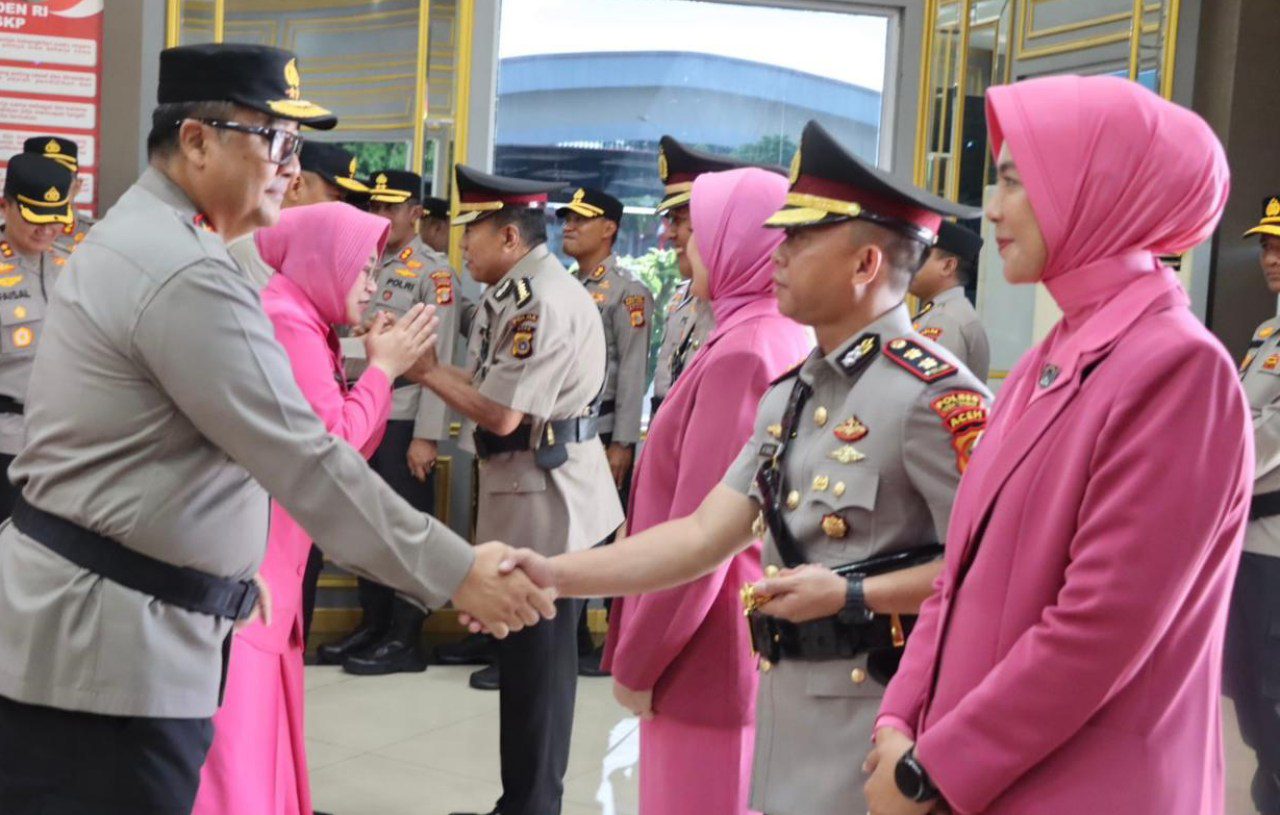 Kapolda pimpin upacara sertijab Kapolres Aceh Tengah dan empat pejabat utama