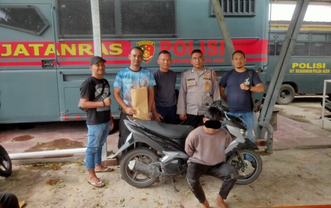 Warga Aceh Besar ditangkap polisi saat jual motor curian