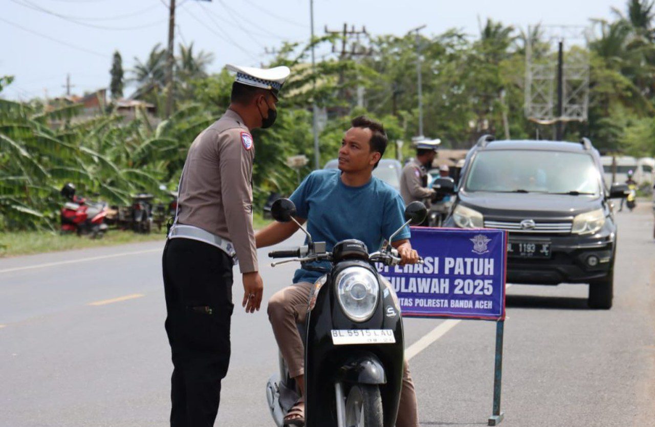 Operasi Patuh Seulawah 2025 di Banda Aceh, 314 kenderaan bermotor ditilang