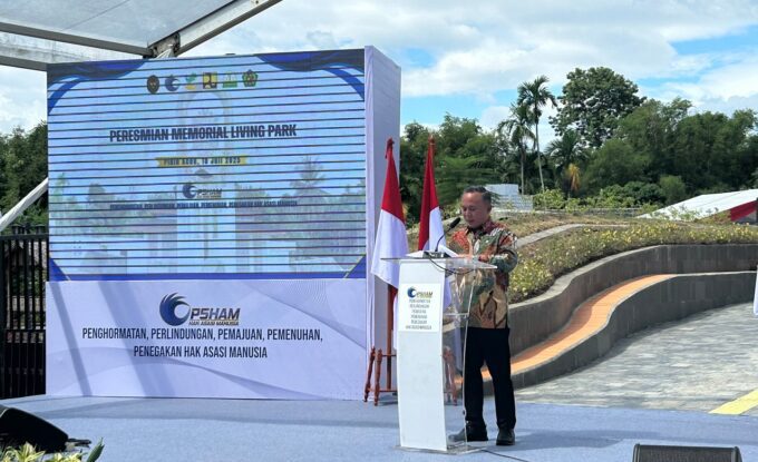 Bangunan Memorial Living Park di bekas Rumoh Geudong sebagai pengingat sejarah, diresmikan Wamenham Mugiyanto