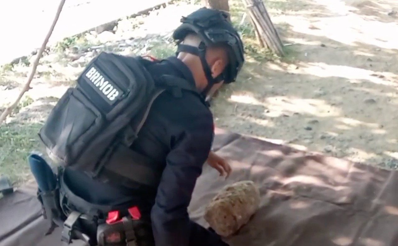 Bom seberat 25 kilogram di Aceh Besar dimusnahkan Tim Jibom Polda Aceh