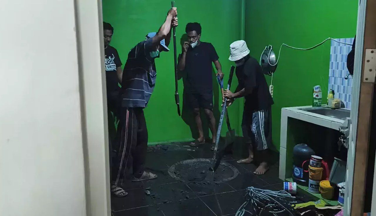 Sadis, pria ini bunuh pacarnya dan cor jasadnya dalam sumur tiga meter