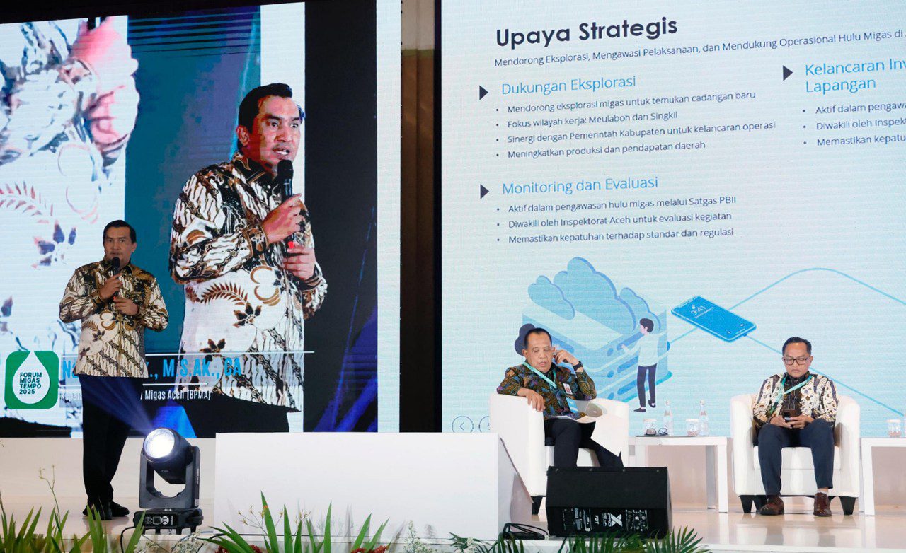 Jadi pembicara di Forum Migas Tempo 2025, Kepala BPMA : Aceh dibawah kepemimpinan Mualem wujudkan ketahanan energi dan hilirisasi