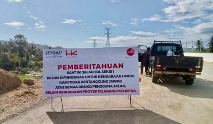 Hutama Karya imbau warga tak masuk secara ilegal di seksi Padang Tiji-Seulimuem Tol Sigli-Banda Aceh, Totok : Bisa dipidana