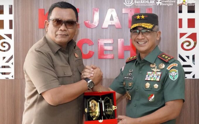 Pangdam IM siap kolaborasi dengan Kejati Aceh jaga kondusivitas daerah