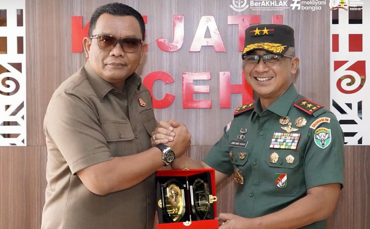 Pangdam IM siap kolaborasi dengan Kejati Aceh jaga kondusivitas daerah